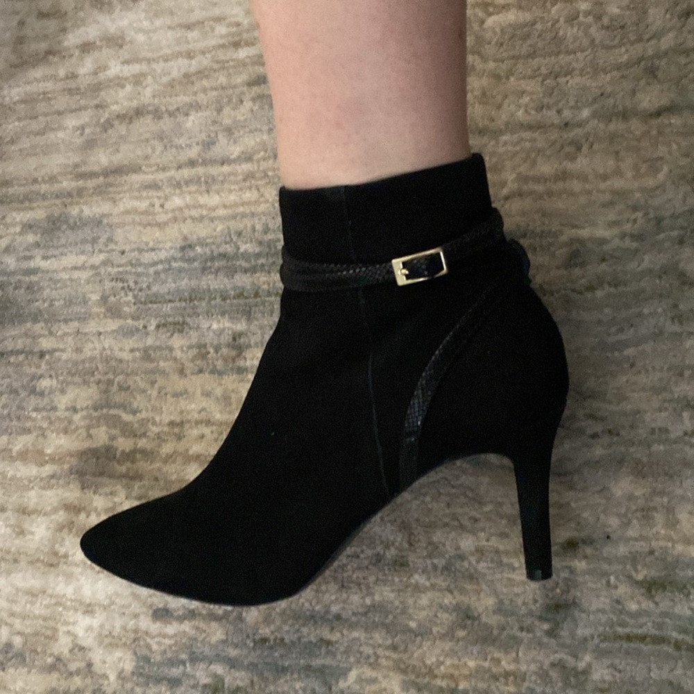 Rockport Suede Black Ankle Boots